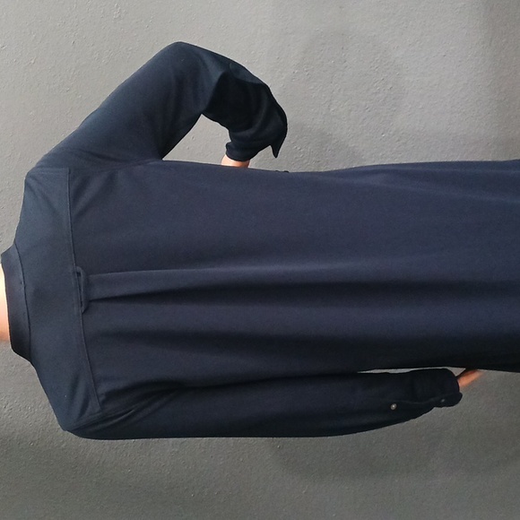 J.Crew Wmen's Stylish Navy Long Sleve Button Up Dresss Size S - Picture 3 of 16